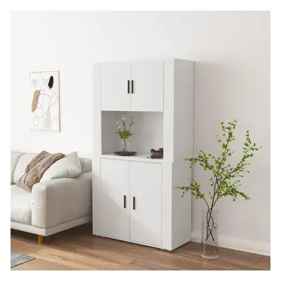 vidaXL Skříň highboard bílá kompozitní dřevo