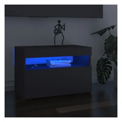 vidaXL TV skříňky s LED osvětlením 2 ks šedé 60 x 35 x 40 cm