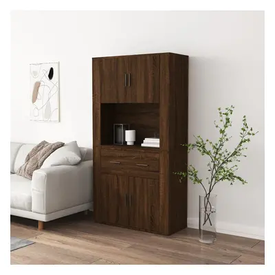 vidaXL Skříň highboard hnědý dub kompozitní dřevo