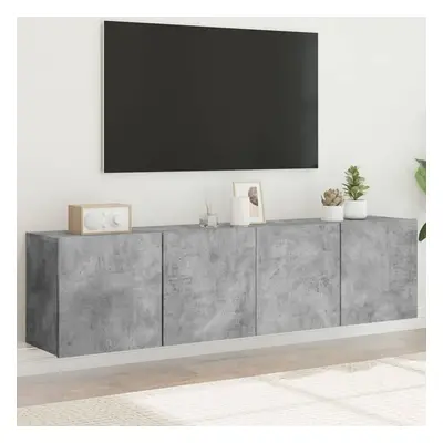 vidaXL TV skříňky nástěnné 2 ks betonově šedé 80 x 30 x 41 cm