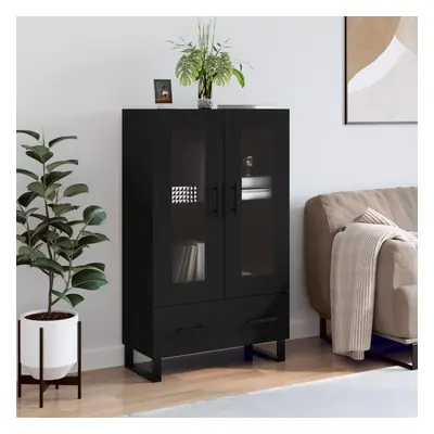 vidaXL Skříň highboard černá 69,5 x 31 x 115 cm kompozitní dřevo