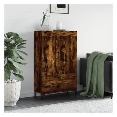 vidaXL Skříň highboard kouřový dub 69,5 x 31 x 115 cm kompozitní dřevo