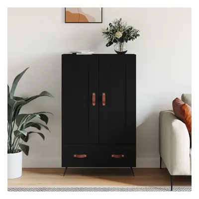 vidaXL Skříň highboard černá 69,5 x 31 x 115 cm kompozitní dřevo