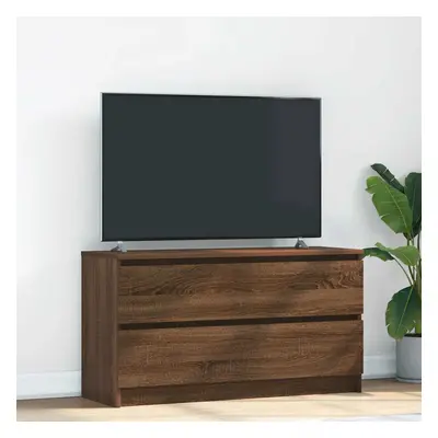 vidaXL TV skříňka hnědý dub 100x35x54 cm kompozitní dřevo