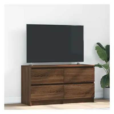 vidaXL TV skříňka hnědý dub 100x35x54 cm kompozitní dřevo