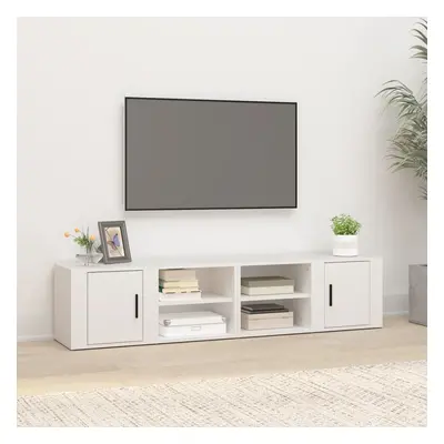 vidaXL TV skříňky 2 ks bílé 80 x 31,5 x 36 cm kompozitní dřevo