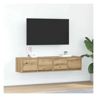 vidaXL TV skříňky 2 ks Dub Artisan 60x31x25,5 cm Dřevěné konstrukce