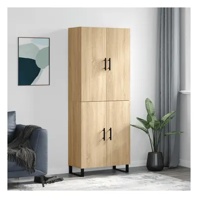 vidaXL Skříň highboard dub sonoma 69,5 x 34 x 180 cm kompozitní dřevo