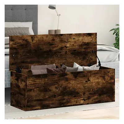 vidaXL Úložný box kouřový dub 102 x 35 x 35 cm kompozitní dřevo