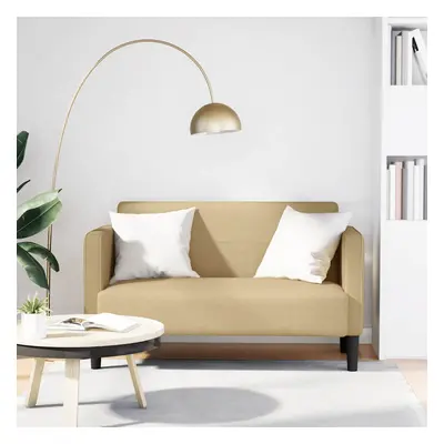 vidaXL Loveseat Sofa světle zelená a šedá 109 cm manšestrová tkanina