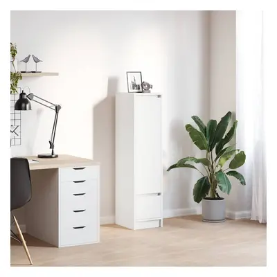 vidaXL Highboard White 29,5x34x119,5 cm Dřevěná konstrukce