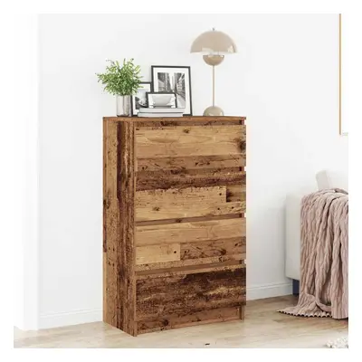 vidaXL Příborník Old Wood 60x35x98,5 cm Dřevěná konstrukce