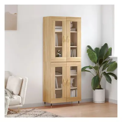 vidaXL Skříň highboard dub sonoma 69,5 x 34 x 180 cm kompozitní dřevo