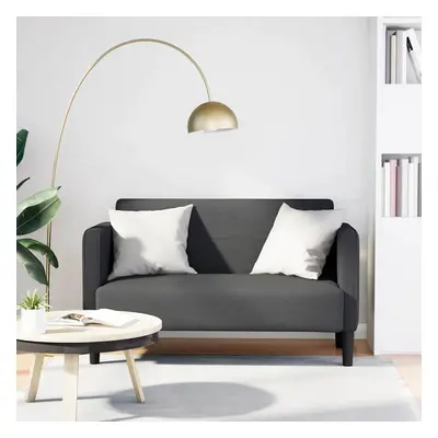 vidaXL Loveseat Sofa tmavě šedé 109 cm manšestrová tkanina