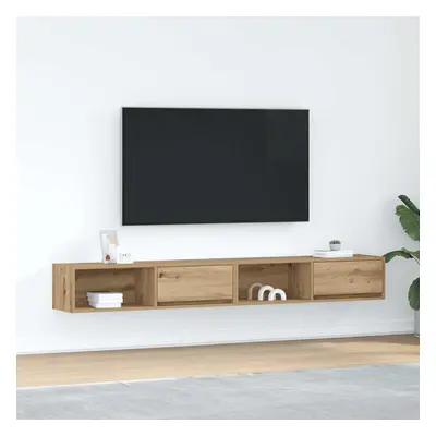 vidaXL TV skříňky 2 ks Dub Artisan 100x31x25,5 cm Dřevěné konstrukce