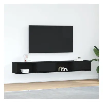 vidaXL TV skříňky 2 ks Dub černý 100x31x25,5 cm Dřevěné konstrukce