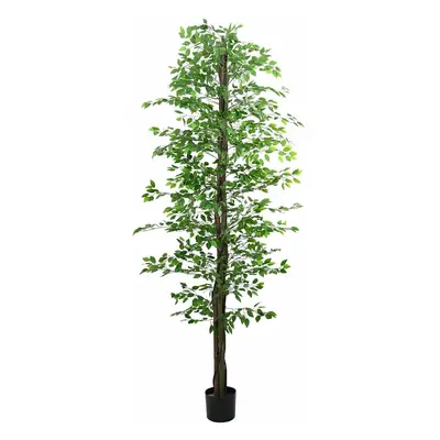 vidaXL Umělá rostlina Ficus 2016 Listy 300 cm Zelená