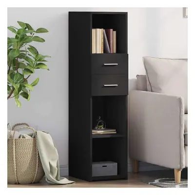 vidaXL Skříň highboard černá 30 x 42,5 x 124 cm kompozitní dřevo