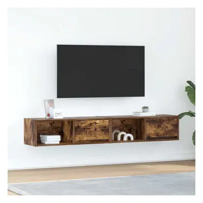 vidaXL TV skříňky 2 ks Kouřový dub 80x31x25,5 cm Dřevěné konstrukce