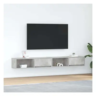 vidaXL TV skříňky 2 ks Betonová šedá 100x31x25,5 cm Dřevěná konstrukce