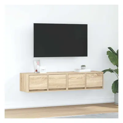 vidaXL TV skříňky 2 ks Dub Sonoma 60x31x25,5 cm Dřevěné konstrukce