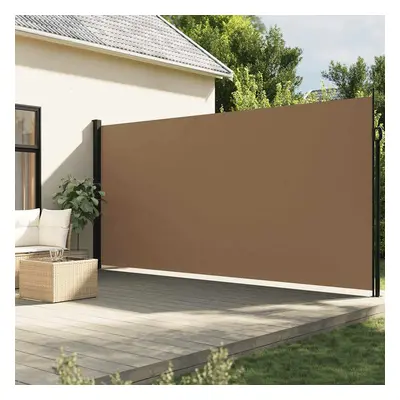 vidaXL Zatahovací boční markýza taupe 220 x 600 cm