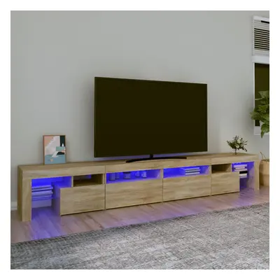 vidaXL TV skříňka s LED osvětlením dub sonoma 260x36,5x40 cm