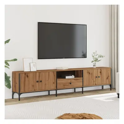 vidaXL TV skříňka se zásuvkou dub artisan 200x25x44cm kompozitní dřevo