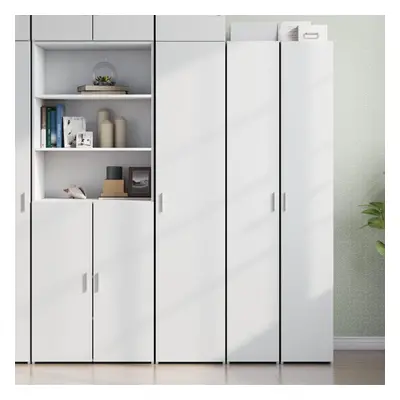 vidaXL Skříň highboard bílá 40 x 42,5 x 185 cm kompozitní dřevo