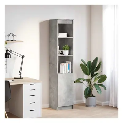 vidaXL Highboard Concrete Grey 37,5x35x180 cm Dřevěná konstrukce