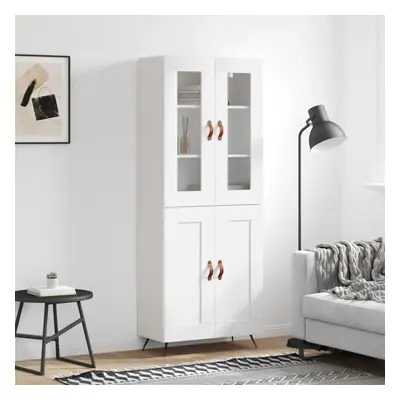 vidaXL Skříň highboard bílá 69,5 x 34 x 180 cm kompozitní dřevo