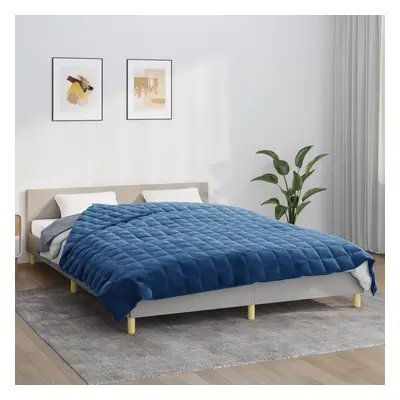 vidaXL Zátěžová deka modrá 200 x 225 cm 9 kg textil