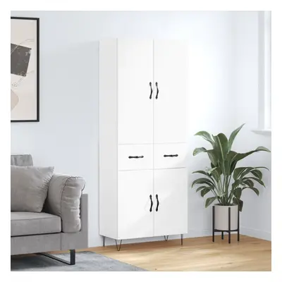 vidaXL Skříň highboard bílá 69,5 x 34 x 180 cm kompozitní dřevo