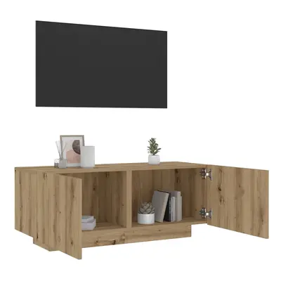 vidaXL TV stolek dub artisan 100 x 35 x 40 cm kompozitní dřevo