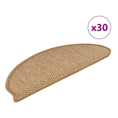 vidaXL Samolepicí rohože na schody Sisal-Look 30 ks 65x21x4 cm Sisal