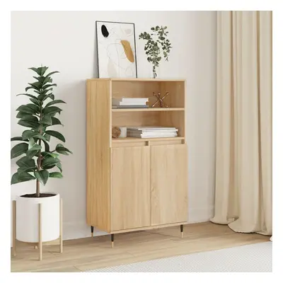 vidaXL Skříň highboard dub sonoma 60 x 36 x 110 cm kompozitní dřevo