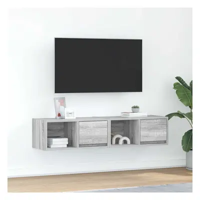 vidaXL TV skříňka šedá sonoma 60x31x25,5 cm kompozitní dřevo