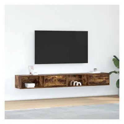 vidaXL TV skříňky 2 ks kouřový dub 100x31x25,5 cm kompozitní dřevo