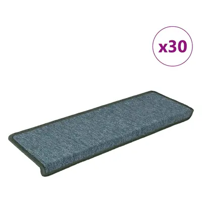 vidaXL Rohože na schody 30 ks 65x21x4 cm Zelená