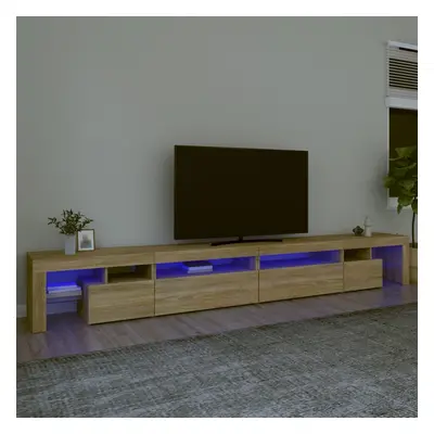 vidaXL TV skříňka s LED osvětlením sonoma dub 290 x 36,5 x 40 cm