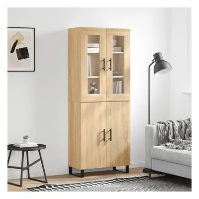 vidaXL Skříň highboard dub sonoma 69,5 x 34 x 180 cm kompozitní dřevo