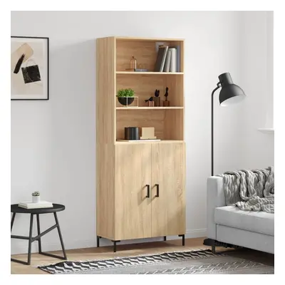 vidaXL Skříň highboard dub sonoma 69,5 x 34 x 180 cm kompozitní dřevo