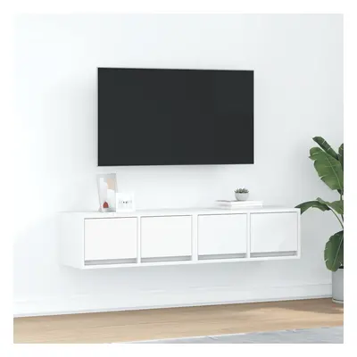 vidaXL TV skříňky 2 ks Bílá 60x31x25,5 cm Dřevěná konstrukce