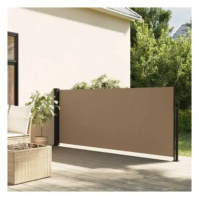 vidaXL Zatahovací boční markýza taupe 100 x 300 cm