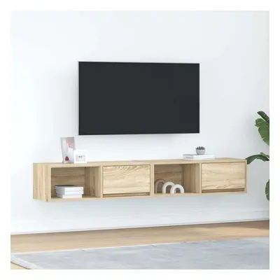 vidaXL TV skříňky 2 ks Dub Sonoma 80x31x25,5 cm Dřevěné konstrukce