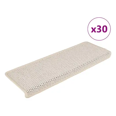 vidaXL Samolepicí rohože na schody Sisal-Look 30 ks 65x21x4 cm Cream