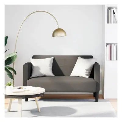 vidaXL Loveseat Sofa Light Grey 109 cm manšestrová tkanina