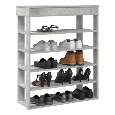 vidaXL Shoe Rack betonově dub 80x30x98 cm kompozitní dřevo