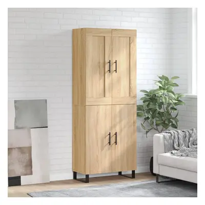 vidaXL Skříň highboard dub sonoma 69,5 x 34 x 180 cm kompozitní dřevo