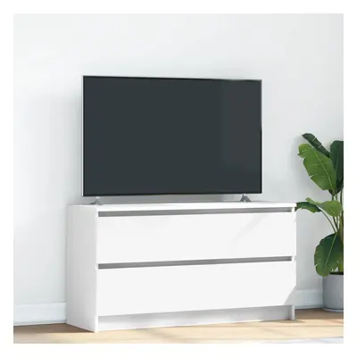 vidaXL TV skříňka bílá 100x35x54 cm Dřevěná konstrukce